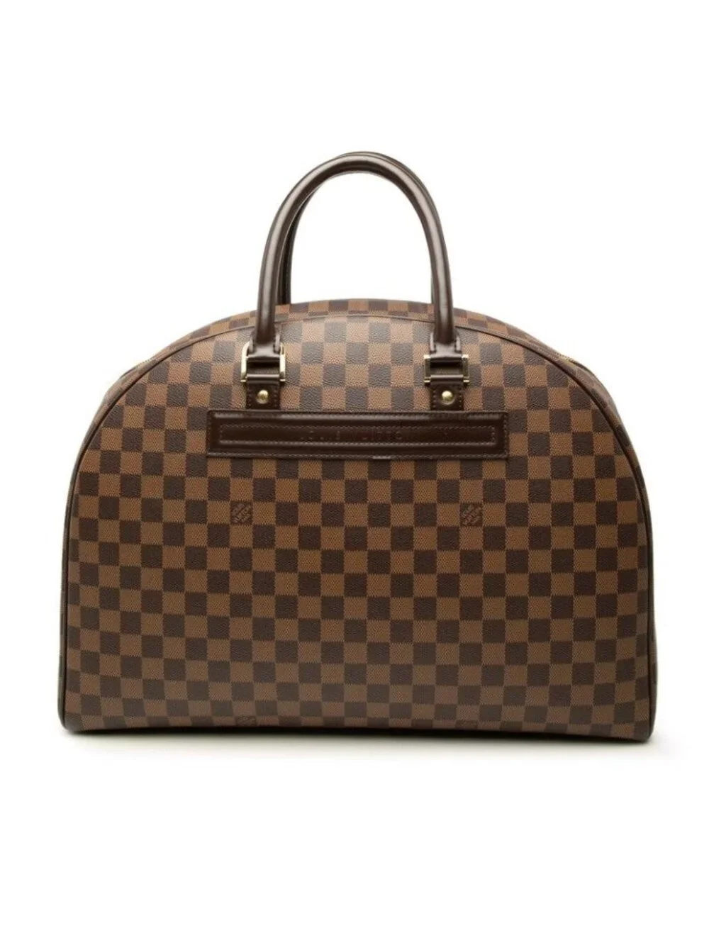 Louis Vuitton Damier Boston Bag Brown Leather
